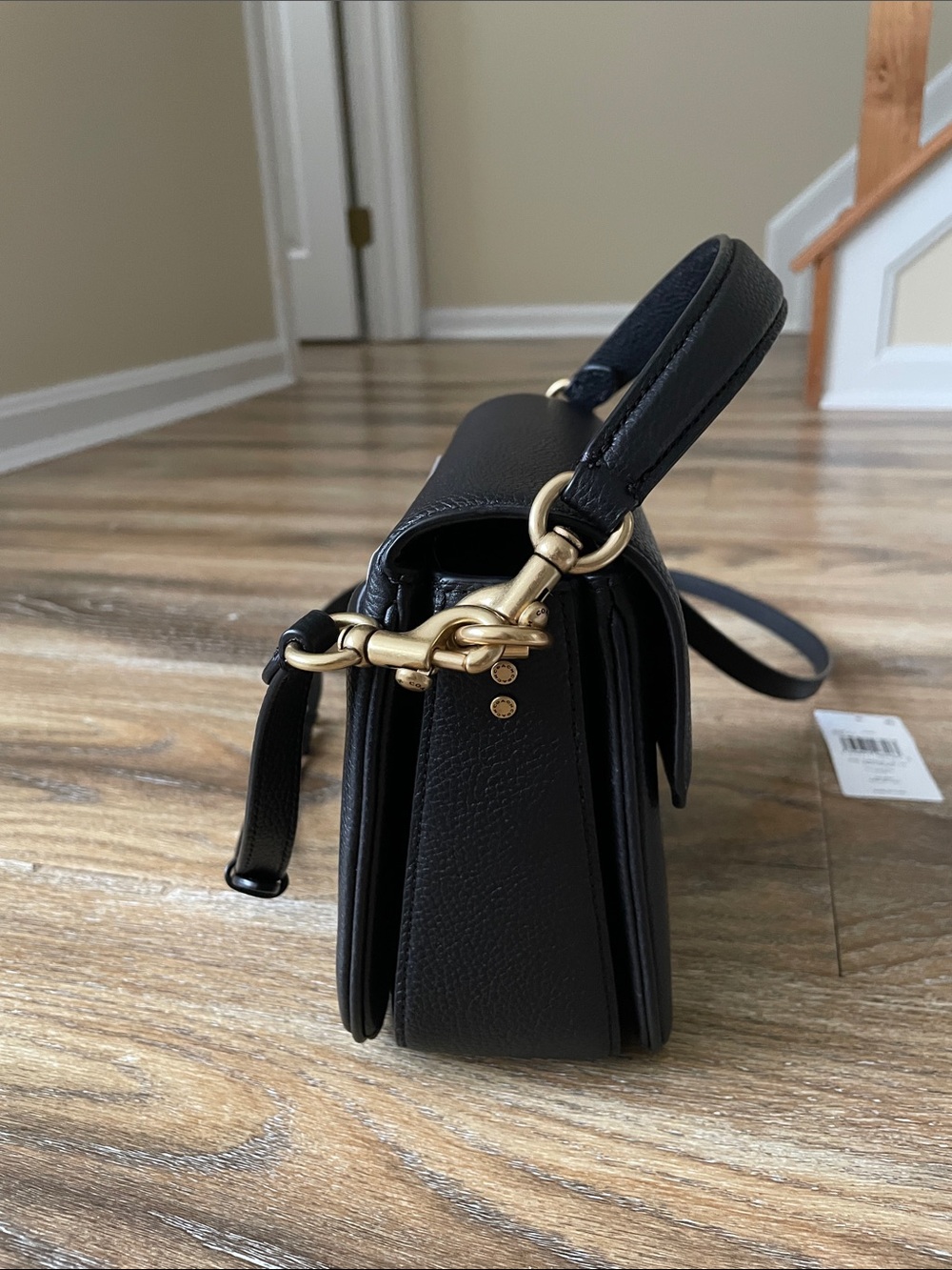 Coach Cassie 19 in Black Pebbled Leather - Picture 8 of 14